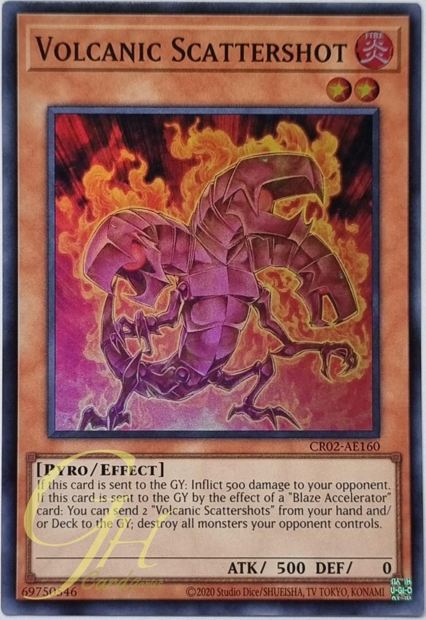 Yugioh [CR02-AE160] Volcanic Scattershot (Super Rare)