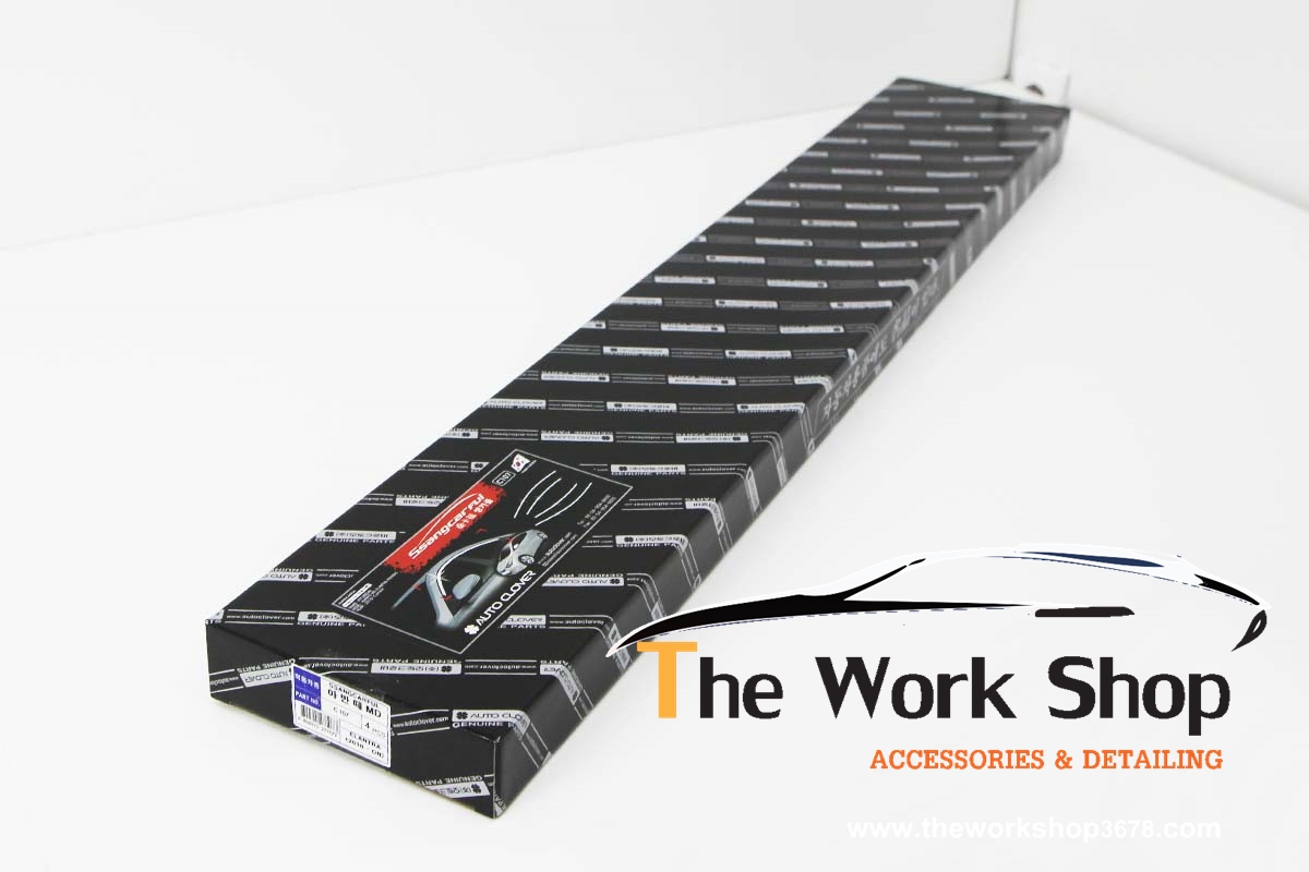 Luxury Chrome Sun Visor (Sangcarful) for Elantra ( ชุดคิ้วโครเมี่ยมแต่งขอบกระจกด้านล่าง )