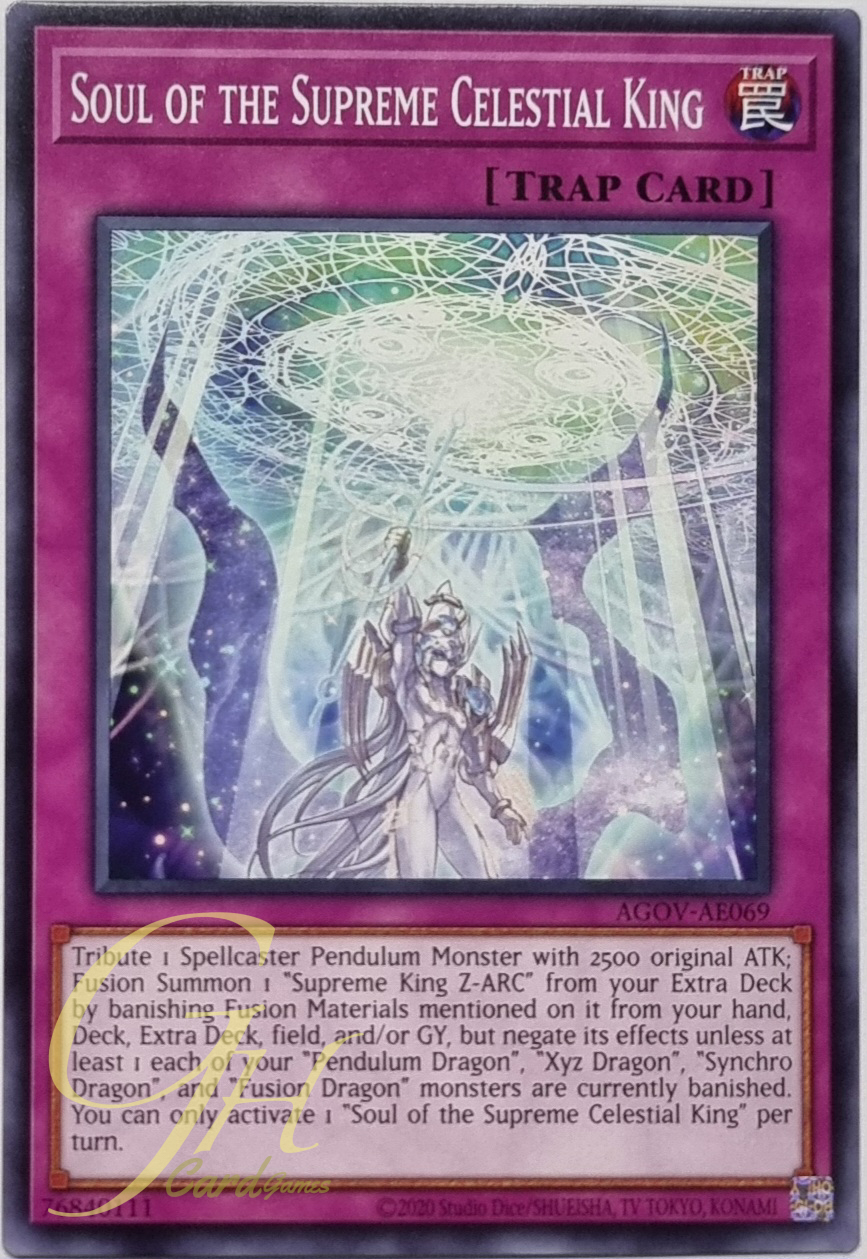 Yugioh [AGOV-AE069] Soul of the Supreme Celestial King (Common)