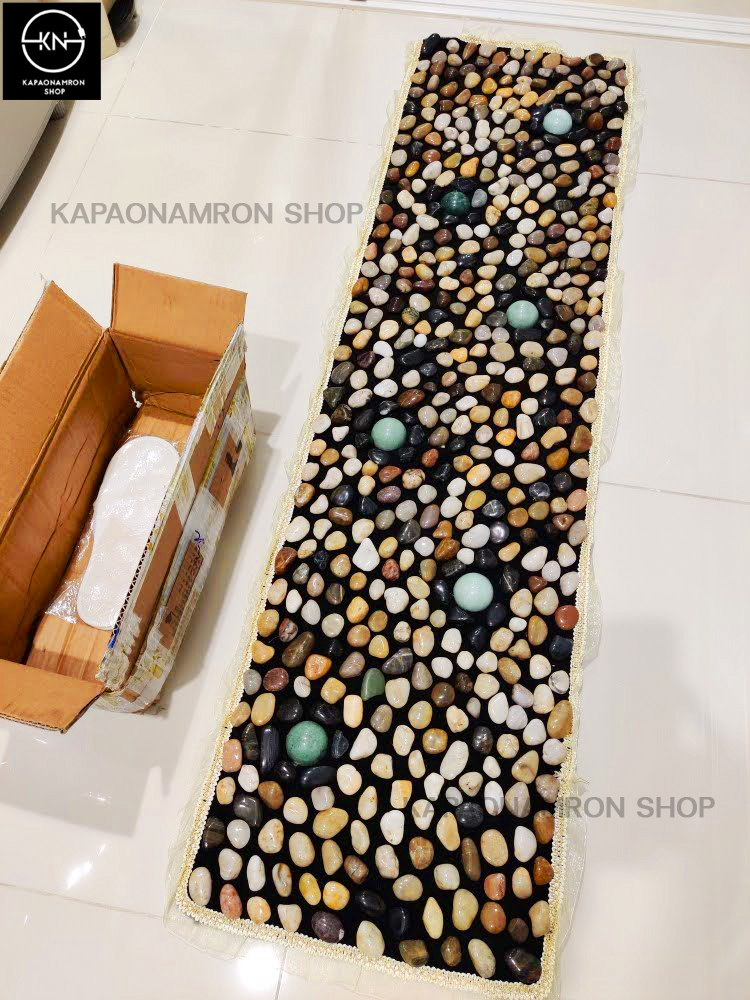แผ่นหินนวดเท้า เสื่อหินแท้นวดเท้า เพื่อสุขภาพ stone massage
