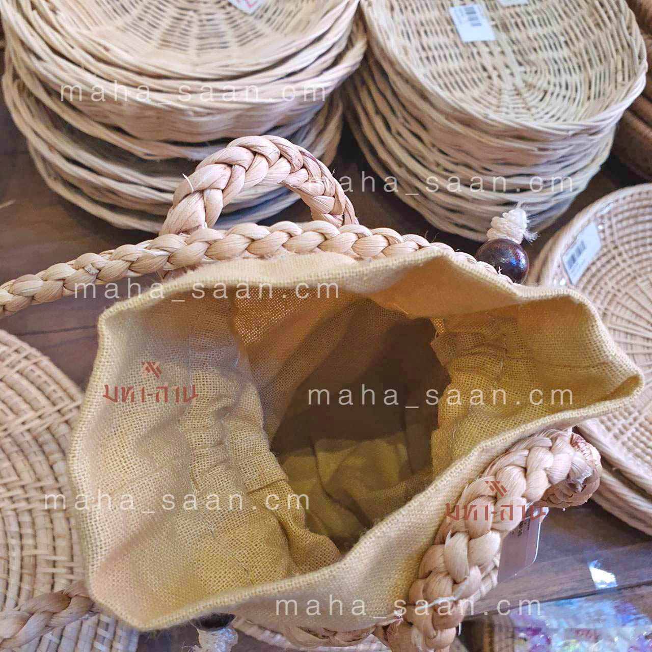 กระเป๋าสานผักตบชวา สะพายข้าง ใบจิ๋ว🌷