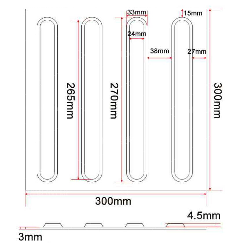 กระเบื้องยาง นำทางคนตาบอด ลายยาว สีเหลือง 1000แผ่น/ราคาต่อแผ่น100บาท (กรุณาดูราคาต่อจำนวนการสั่งน๊ะค่ะ)(กรุณารอร้านยืนยันการสั่งทางเมล์)
