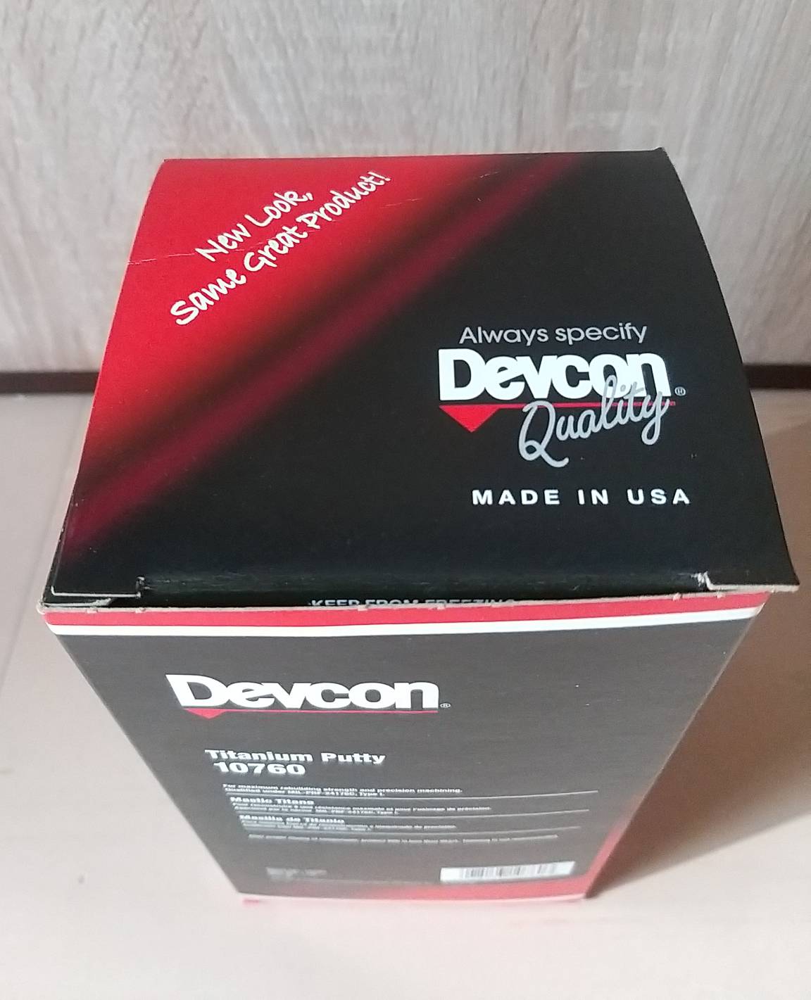 Devcon #10760 Titanium Putty อีพ็อกซี่ผสมไทเทเนียม ซ่อมแซมชนิดรายละเอียดสูง 454g.