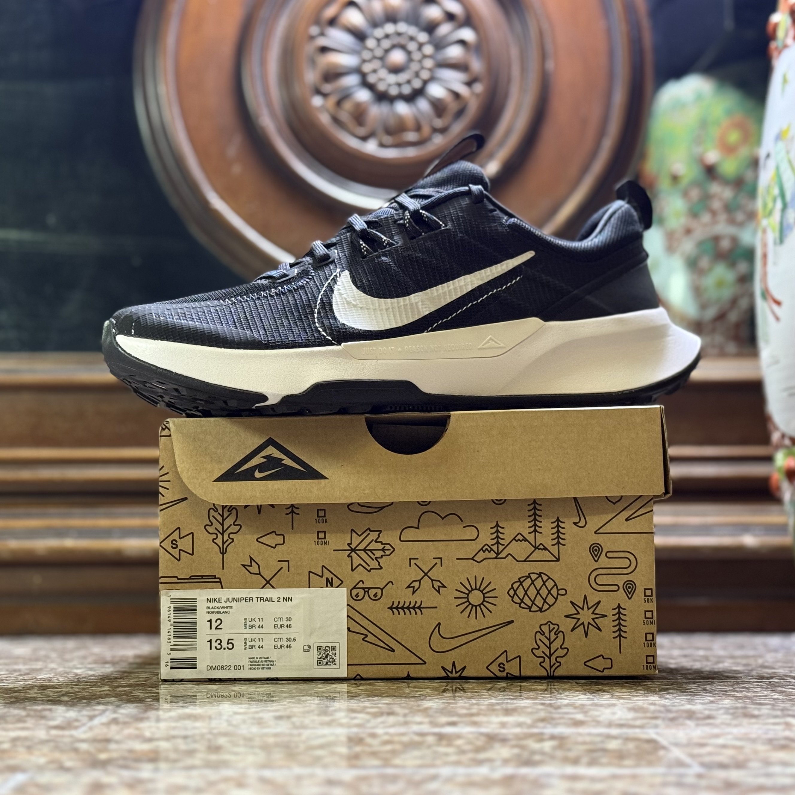 รองเท้าวิ่งเทรล Nike Juniper Trail 2 ‘BLACK’ (M9/10US)