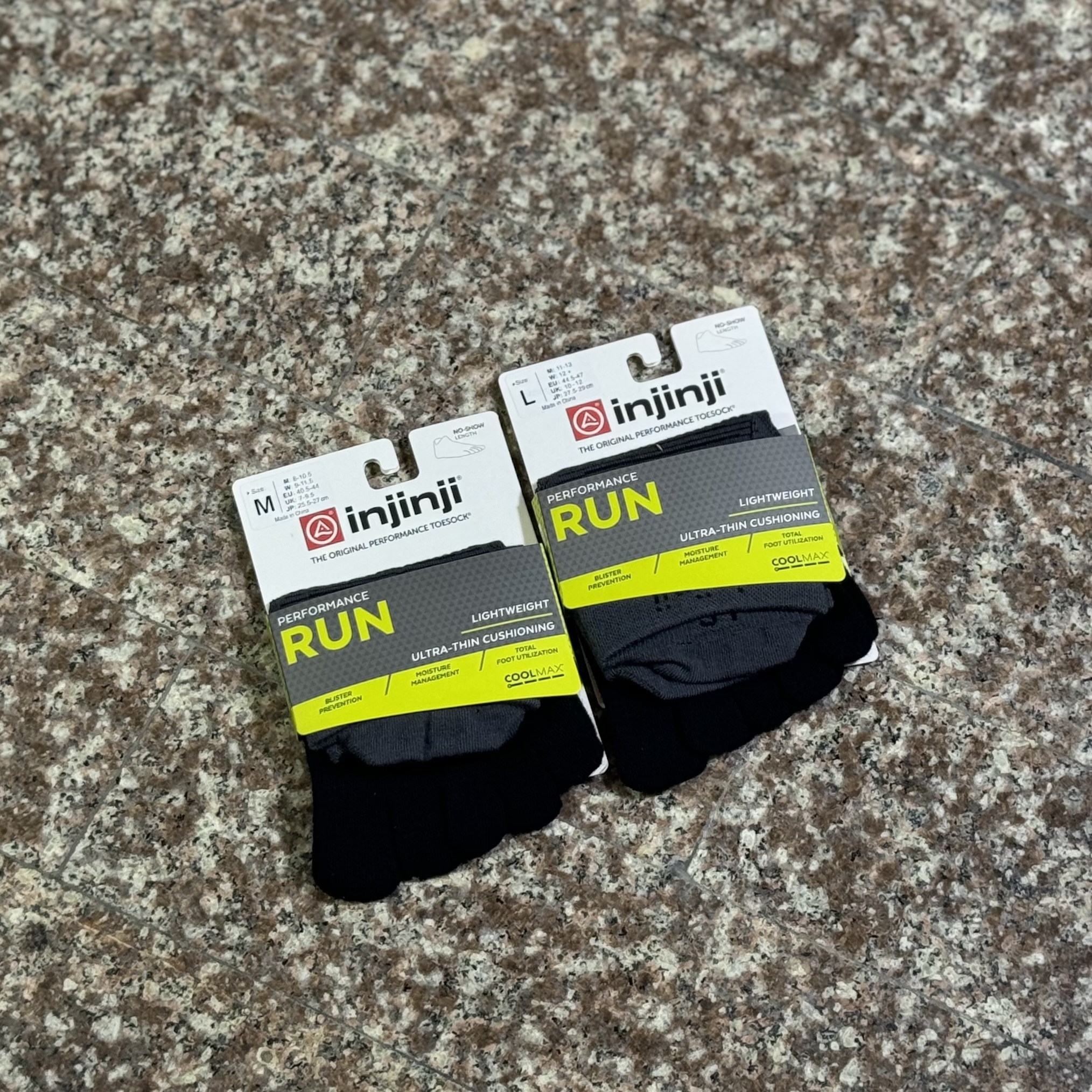 ถุงเท้าวิ่ง Injinji Performance Ultra Running Toe Socks (M)