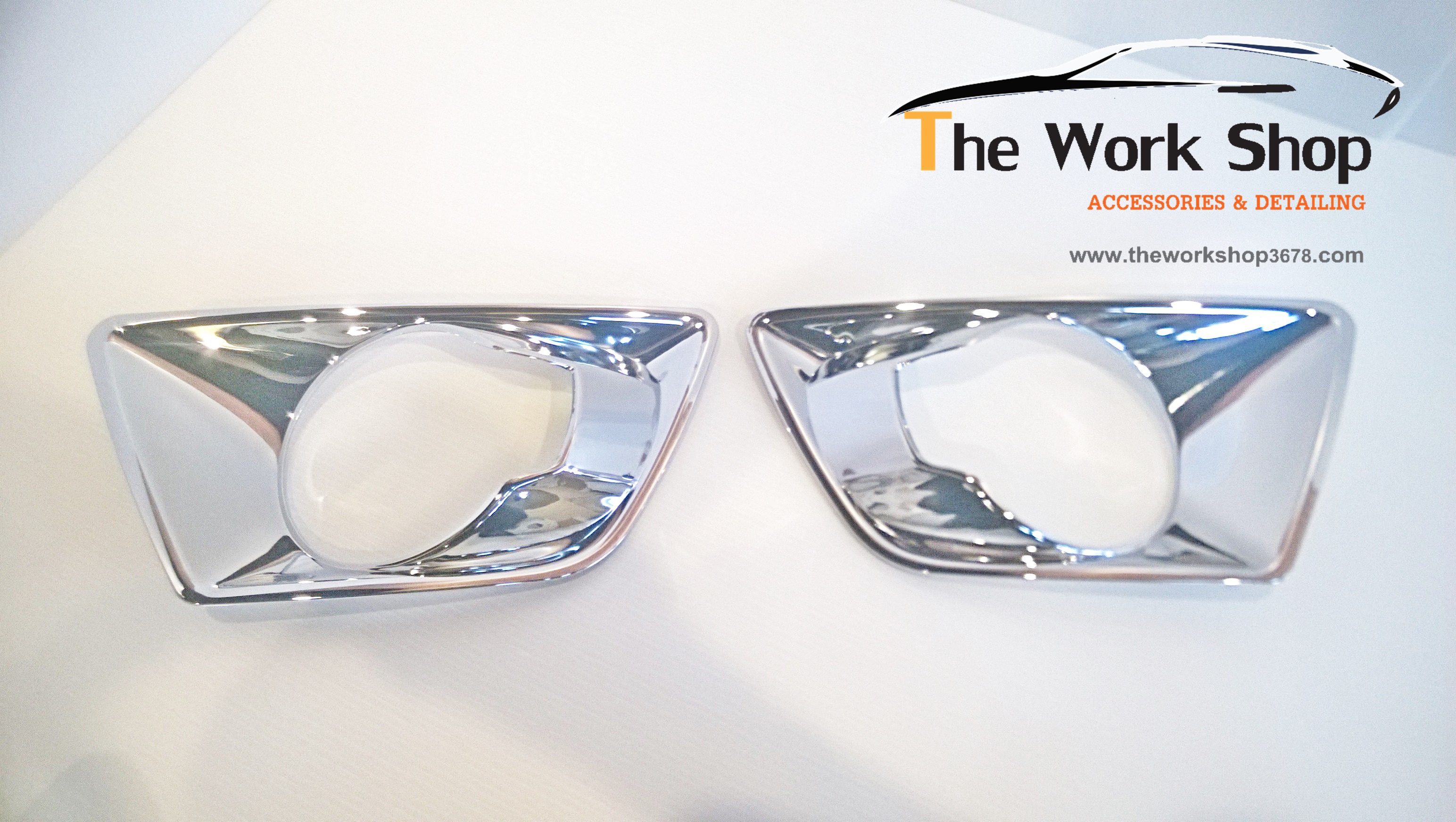 Chrome Front Fog Light Cover Type B for Ecosport - โครเมี่ยมครอบไฟตัดหมอก แบบ B
