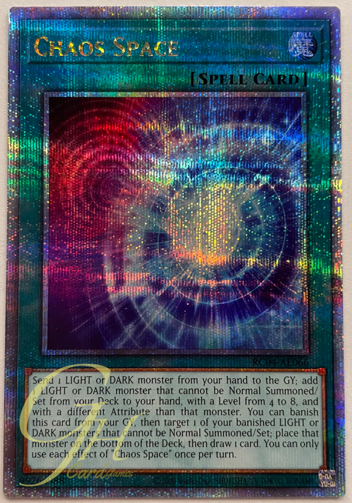 Yugioh [RC04-AE066] Chaos Space (Quarter Secret Rare)