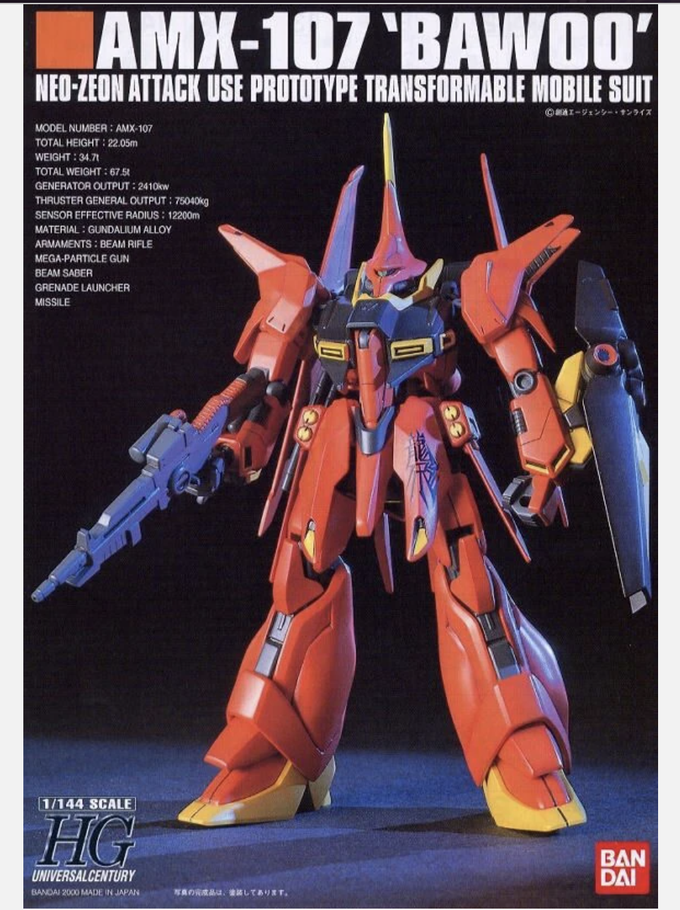 1/144 HGUC AMX-107 BAWOO