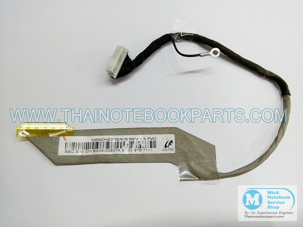 MT05280 สายแพ จอ LCD โน๊ตบุ๊ค Samsung N100 NP-N100 N100S N102 - BA39-00807A REV:A ( LCD Cable มือสอง) 2