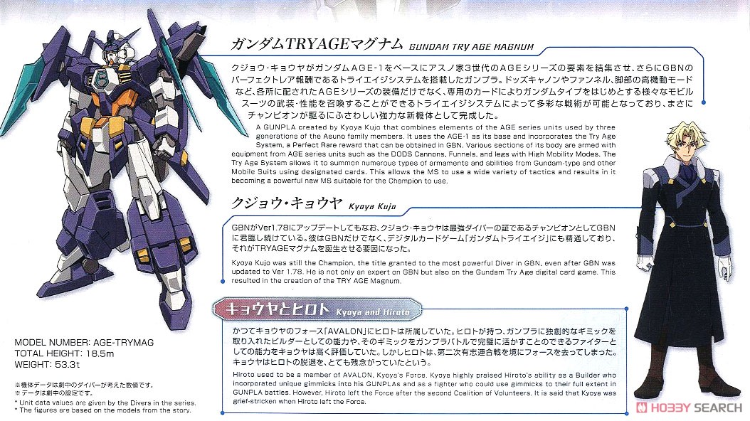 Gundam Try Age Magnum (HGBD:R) (Gundam Model Kits)