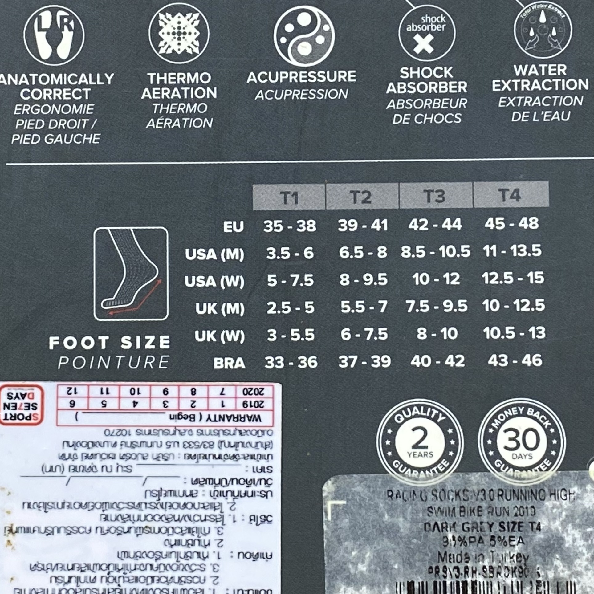 ถุงเท้าวิ่ง Compressport ‘SBR’ Running Socks (T1,T4)