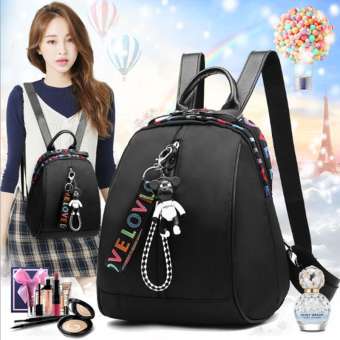 TB FASHION กระเป๋าเป้สะพายหลัง กระเป๋าสะพายหลังผู้หญิง backpack women (black)
