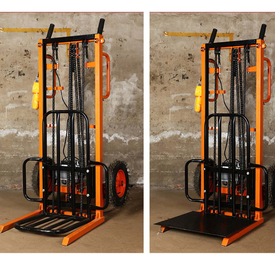 🌈รถเข็นยกของไฟฟ้า เข็นง่ายสะดวก ยกของได้สูงถึง 200 กิโลกรัม ปรับขึ้นลงด้วยระบบไฟฟ้า 1800w Electric Stacker DD1