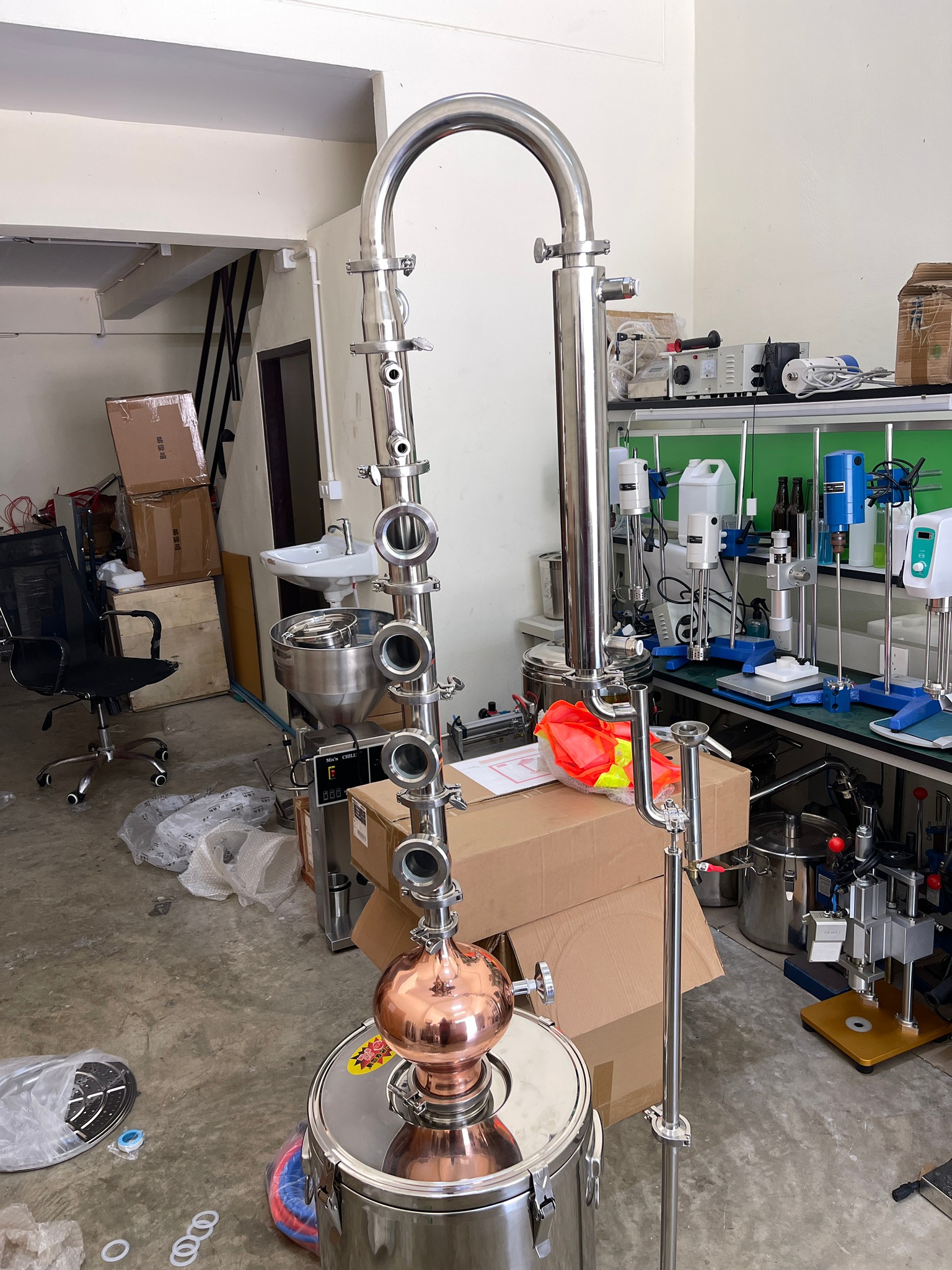 Yantai-01 PRO 60L หม้อกลั่นไฟฟ้า กลั่นเหล้า ไวน์ น้ำมันหอมระเหย