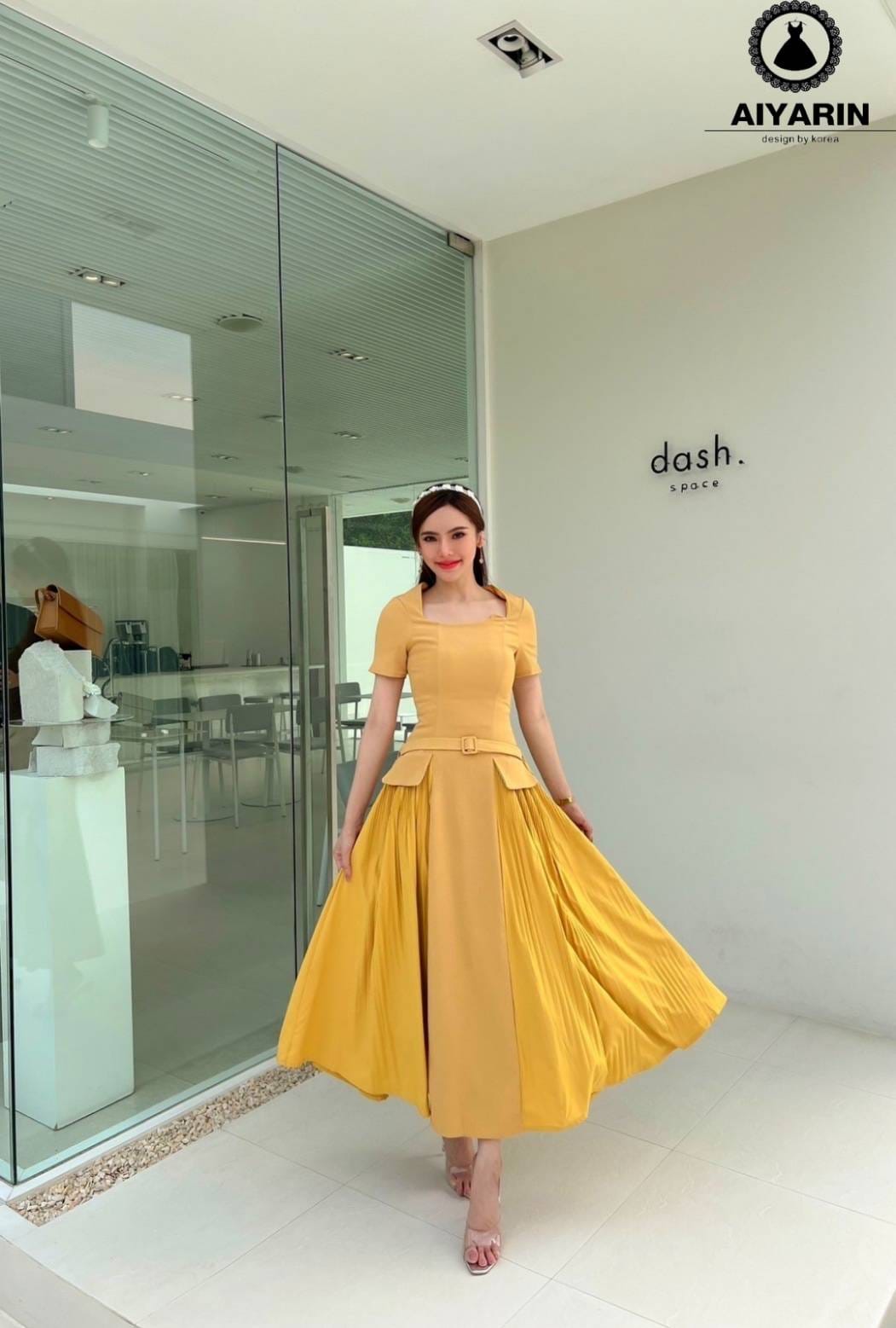 เดรสผ้าหนามีทรงสวยมั้กๆผ้าหนานิ่มไฮโซสวมใส่ง่ายเเต่งเเนวลูกคุณมั้กๆคะเดรสกระโปรงยาวดูไฮโซมั้กๆๆน่ารักมั้กๆ