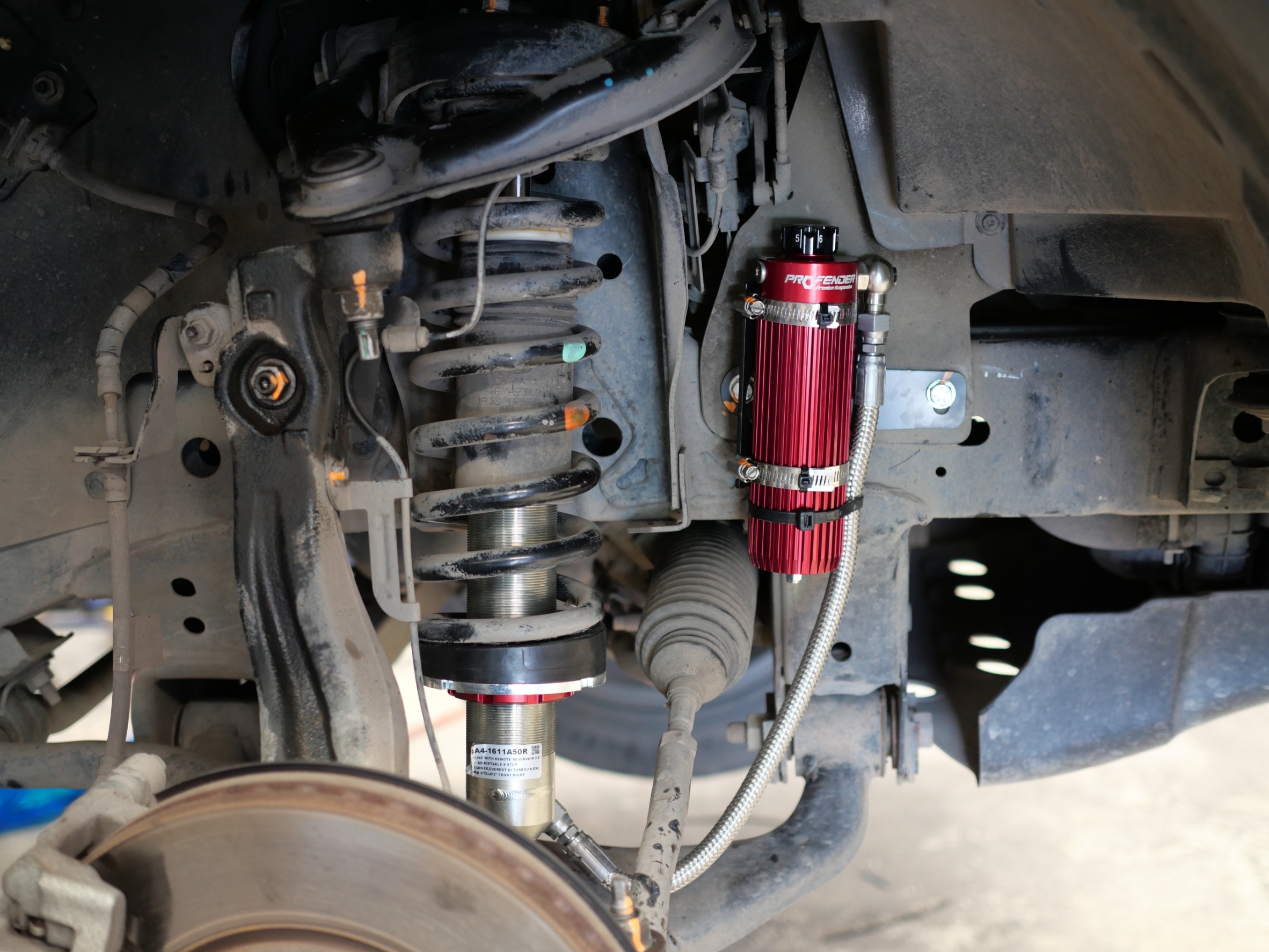 โช๊ค PROFENDER ใส่ EVEREST ปรับนุ่ม8ระดับที่ STEP9