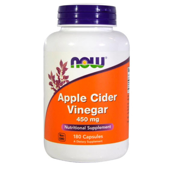 Now Foods, Apple Cider Vinegar, 450 mg, 180 Capsules