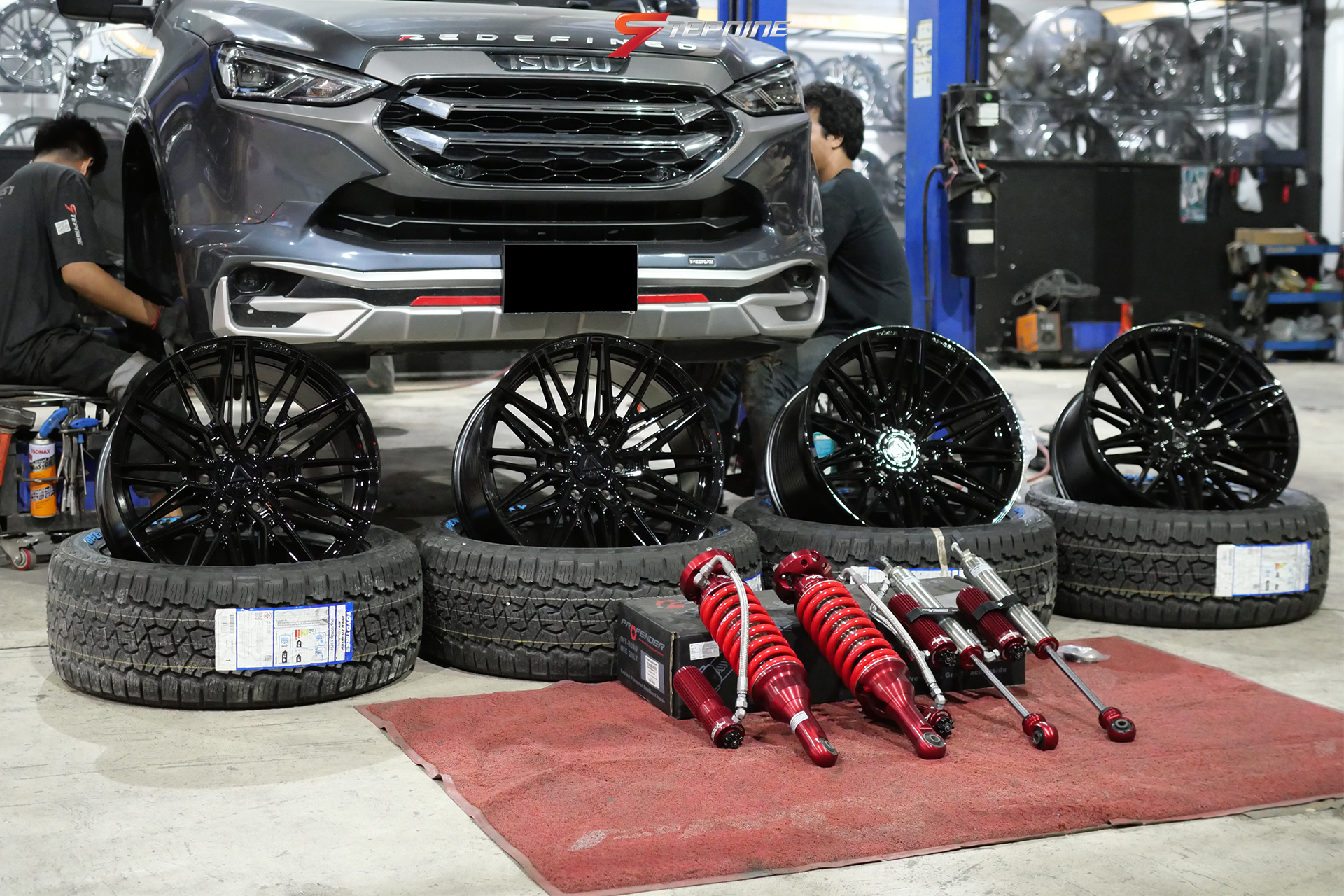 #ISUZU #MUX ใส่ล้อแท้ AVIRAX ขอบ 20 ที่ STEP9