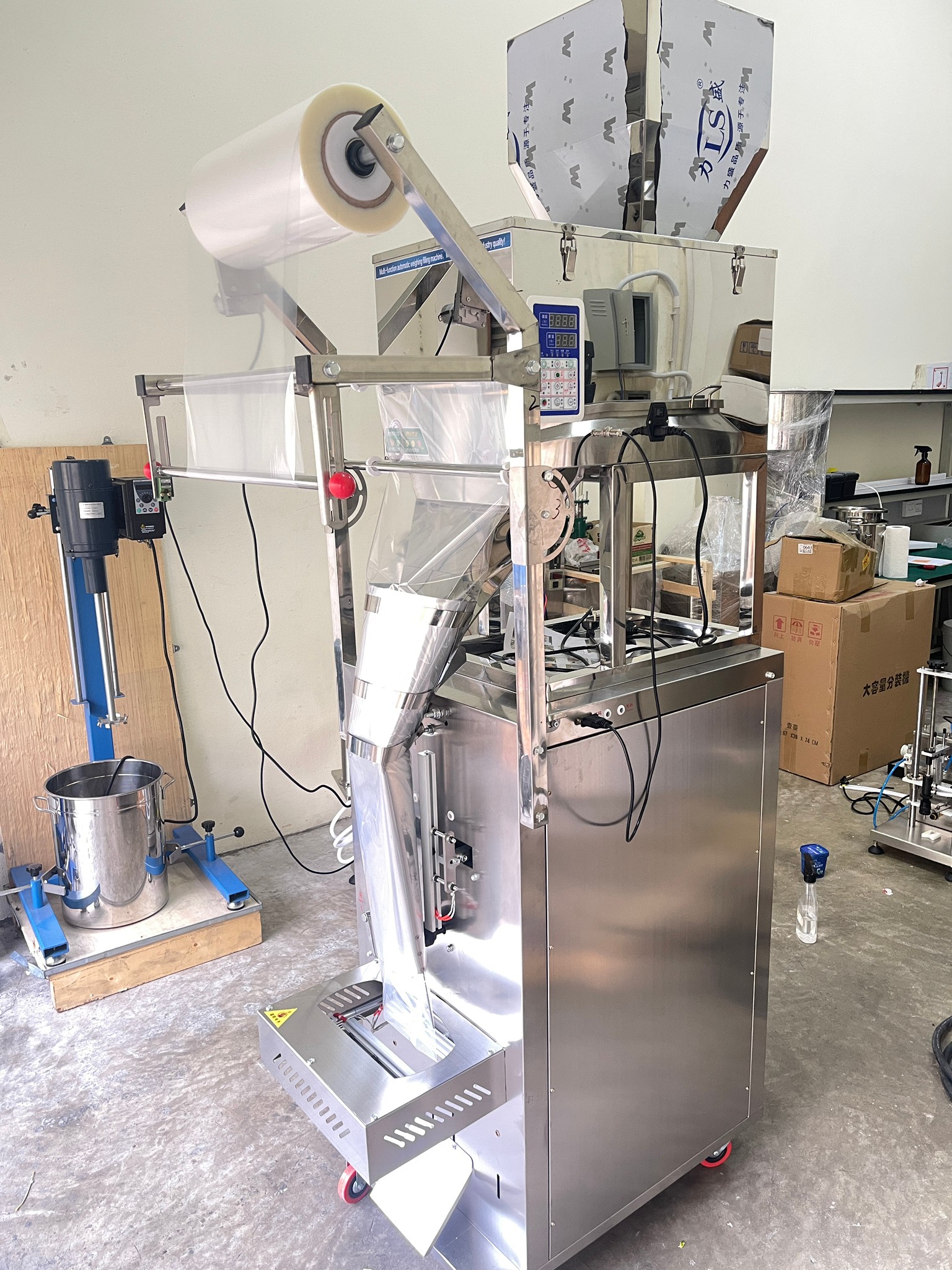 🌈DZD-420B เครื่องบรรจุเมล็ด แป้ง ใบชา แนวตั้งพร้อมซีลถุงไปในตัว