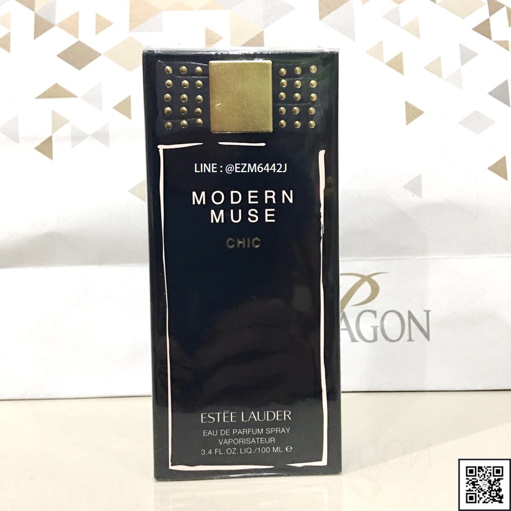 น้ำหอมแท้ ESTEE LAUDER MODERN MUSE CHIC FOR WOMEN EAU DE PARFUM SPRAY 100 ML ของใหม่ กล่องขายซีล เหมือนกับห้าง