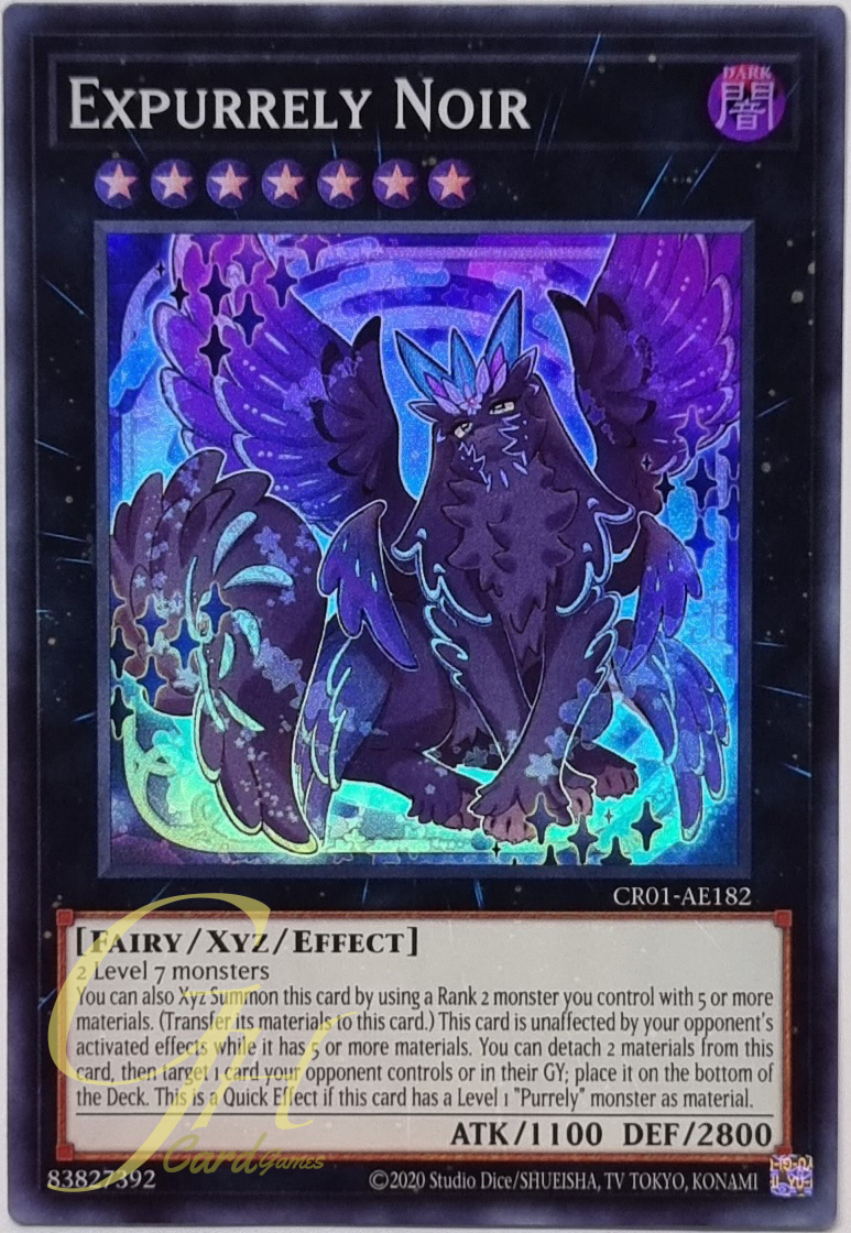 Yugioh [CR01-AE182] Expurrely Noir (Super Rare)