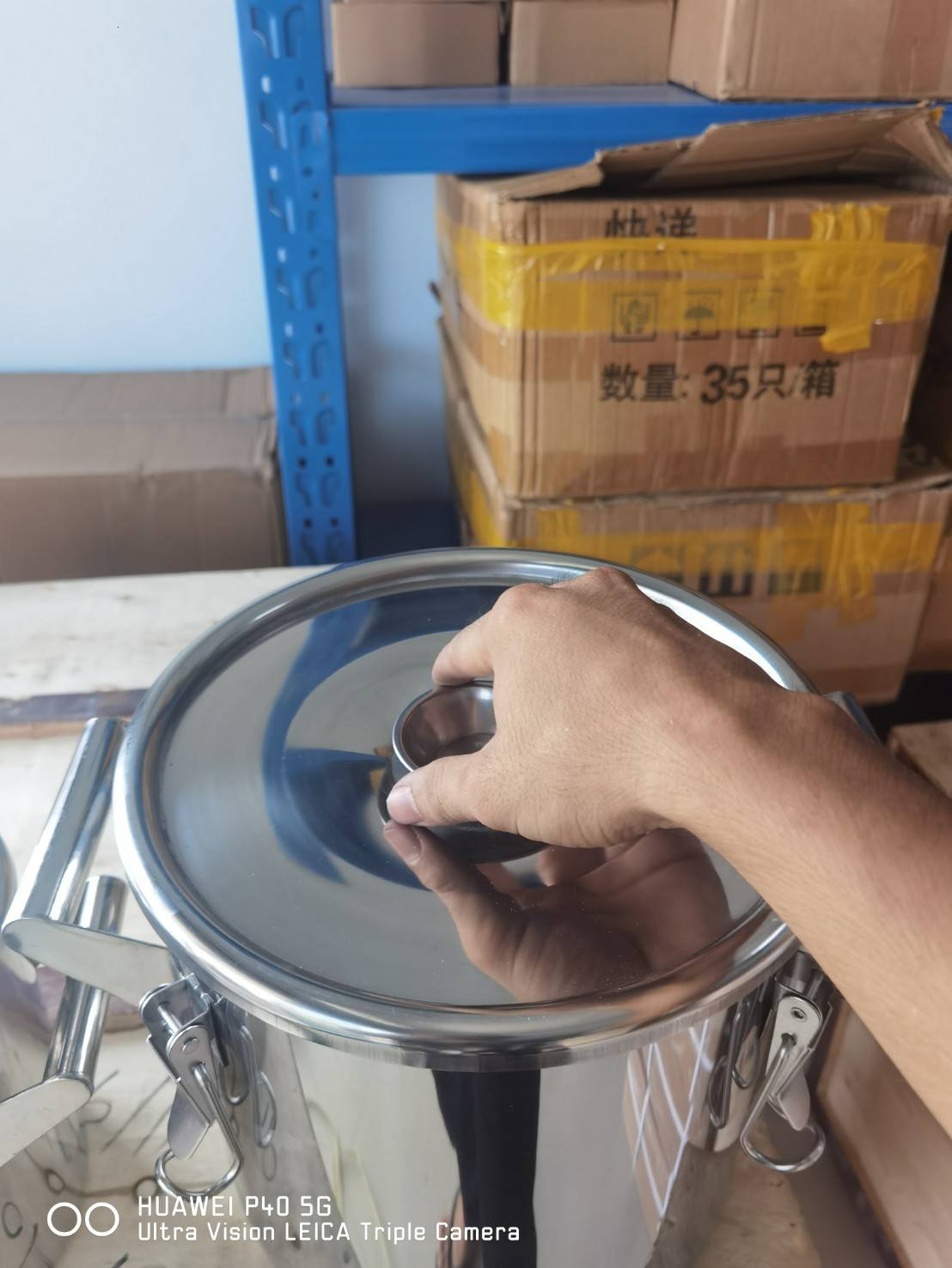 หม้อสแตนเลสเกรด 316 ฝาล็อคสนิท Stainless Steel 316 DH-002