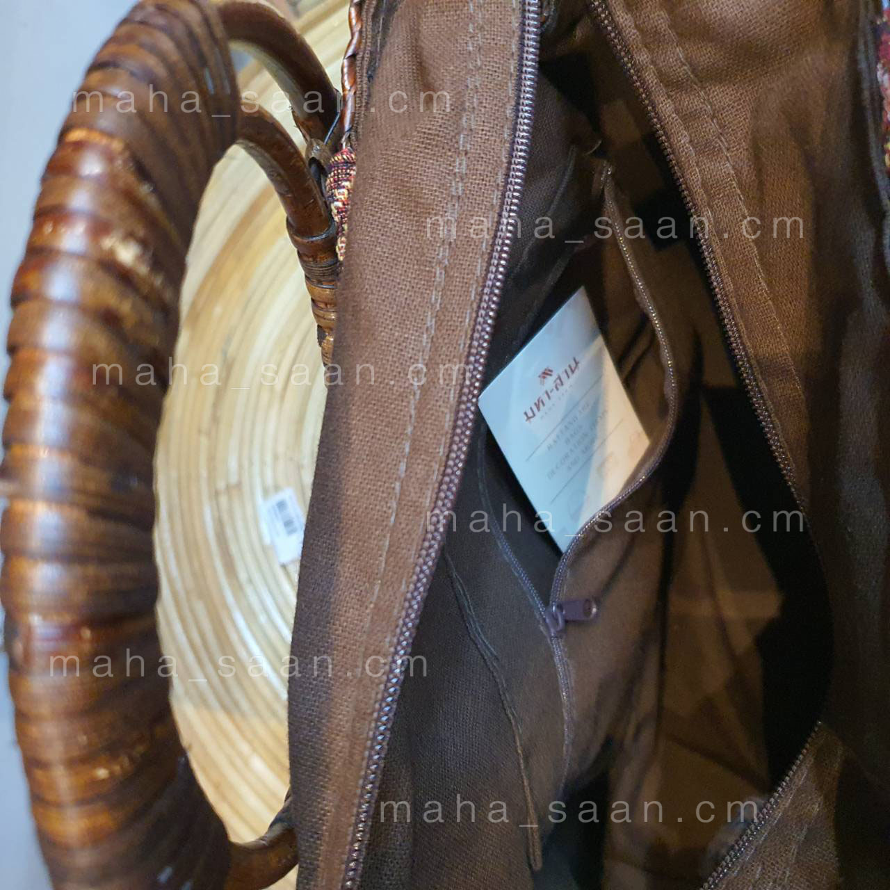 กระเป๋ากระจูดจูดผ้าไทย ออกงาน คล้องแขน 🥰