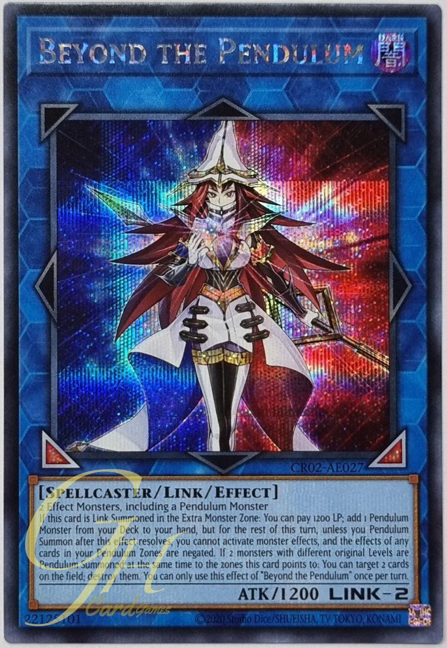 Yugioh [CR02-AE027] Beyond the Pendulum (Secret Rare)