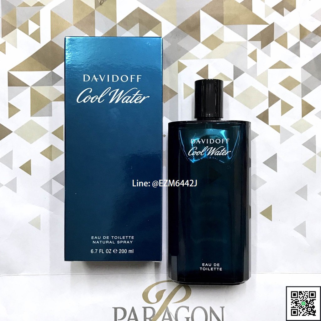 น้ำหอมแท้ Davidoff Cool Water EDT For Men Eau De Toilette Spray 200 ml ของใหม่ กล่องขาย เหมือนกับห้าง