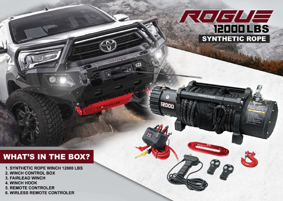 ROGUE 12000 LBS SYNTHETIC ROPE