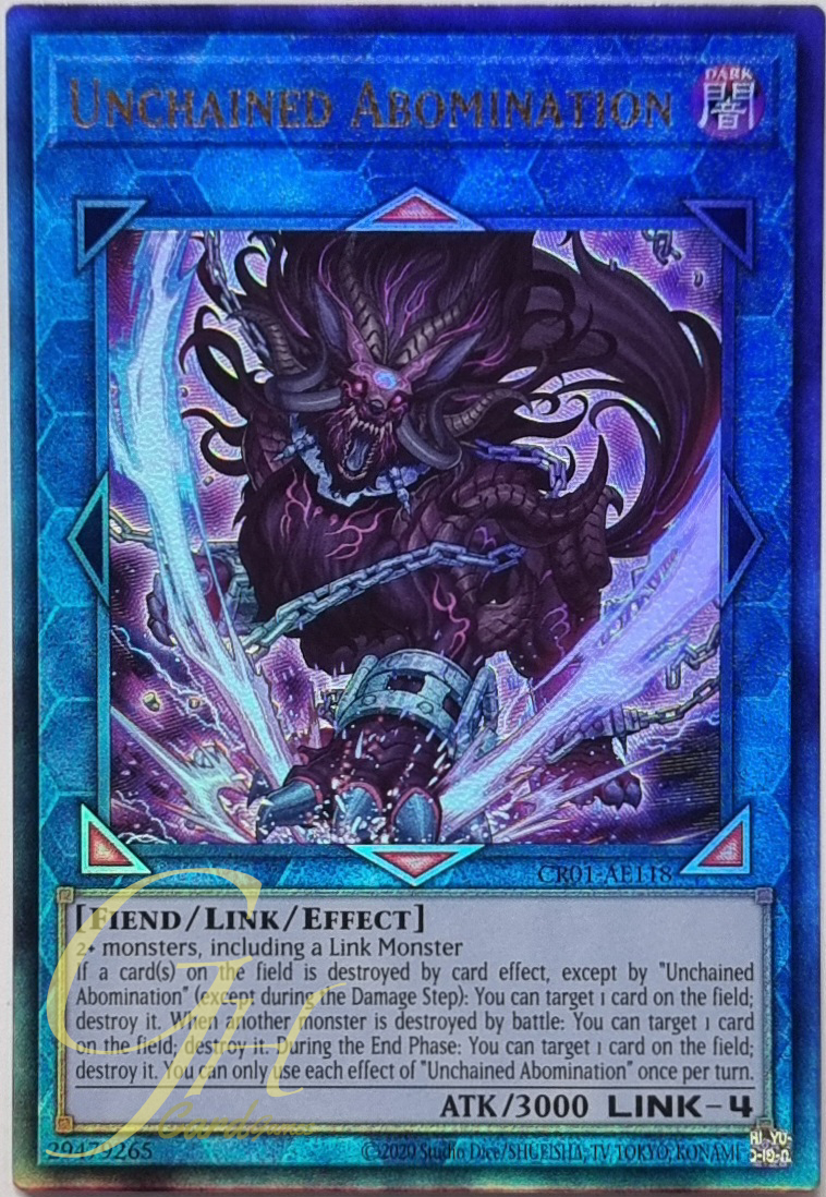 Yugioh [CR01-AE118] Unchained Abomination (Ultimate Rare)