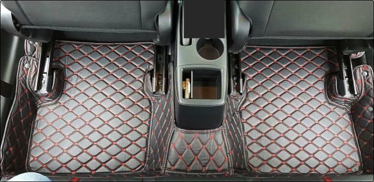 พรมปูพื้นรถยนต์ 6D MAZDA 2 2015-18 Skyactiv พรมหนัง6D เกรดA เต็มคัน 3ชิ้น