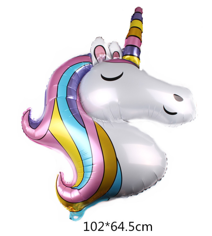 ลูกโป่งยูนิคอร์น / Unicorn Foil Balloon (102*64.5 cm)