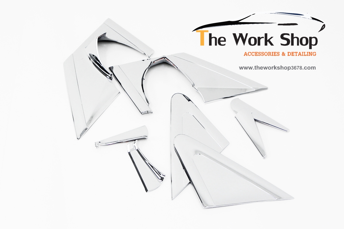 A Pillar Molding for Korando ( ชุดโครเมี่ยมแต่งฐานกระจก )