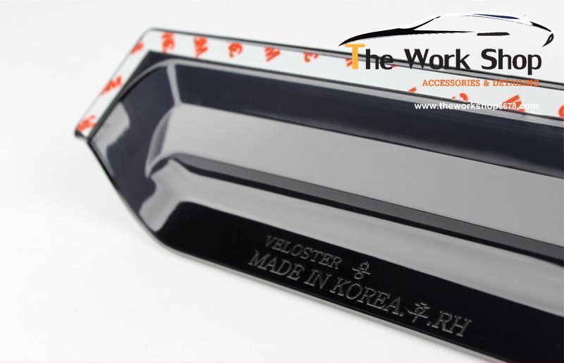 Smoke Door Visor for Veloster ( กันสาดสีดำ )