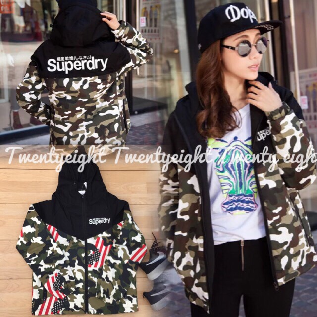 เสื้อคลุมลายทหารมีฮู๊ด