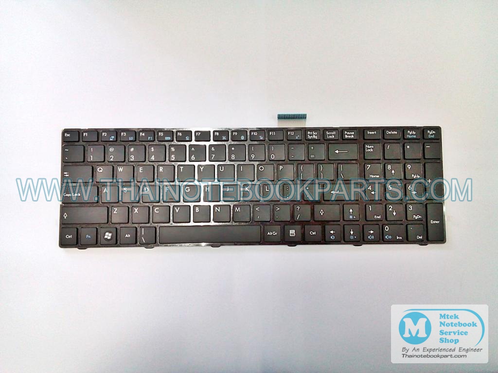 MT07261 คีย์บอร์ดโน๊ตบุ๊ค MSI A6200 A6203 A6300 A6500 A7200 CR620 CR630 CR650 Notebook Keyboard(สินค้าใหม่,ภาษาอังกฤษ) 1