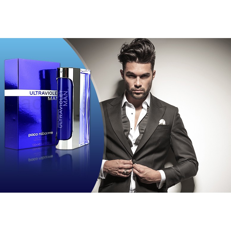 น้ำหอมแท้ PACO RABANNE ULTRAVIOLET MAN EAU DE TOILETTE SPRAY 100 MLของใหม่ กล่องขายซีล เหมือนกับห้าง