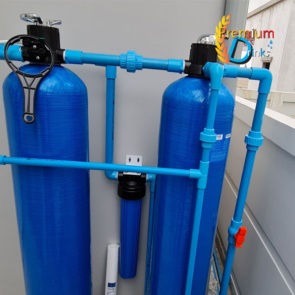 ชุดถังกรองน้ำใช้ขนาดจุสารกรอง 50 ลิตร 2 ใบ คาร์บอน+เรซิ่น +ชุดดักตะกอน 5ไมครอน ราคาพร้อมติดตั้ง