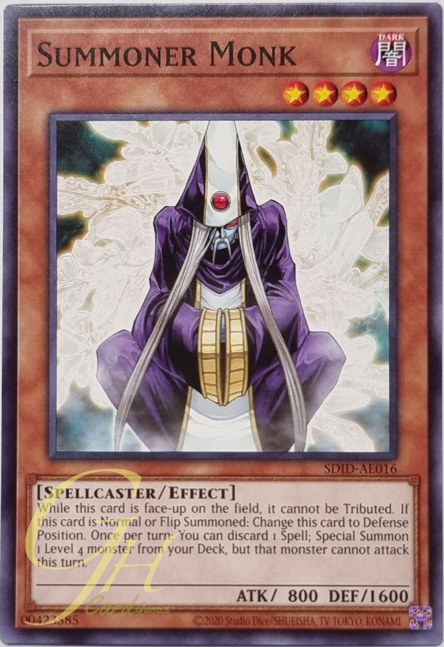 Yugioh [SDID-AE016] Summoner Monk (Common)