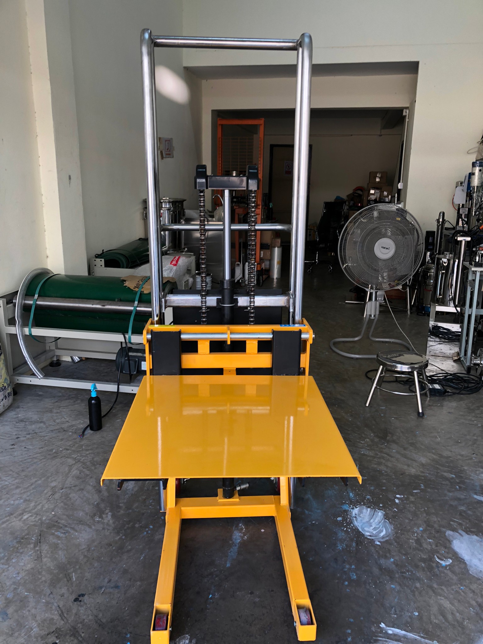 17316 รถยกไฟฟ้า Forklift mini 400kg. stacker ไฟฟ้า