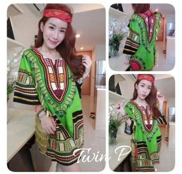 เดรสโบฮีเมียนทรงปล่อย