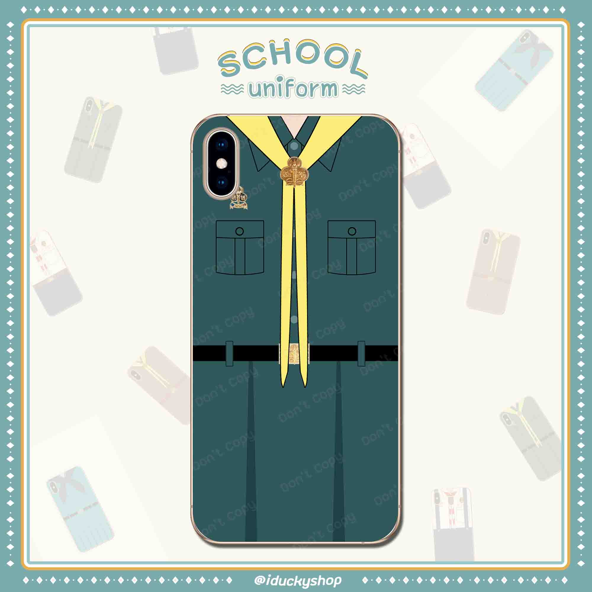 เคสสกรีนลายชุดนักเรียน เครื่องเเบบ Unifome - ชุดเนตรนารีสามัญ