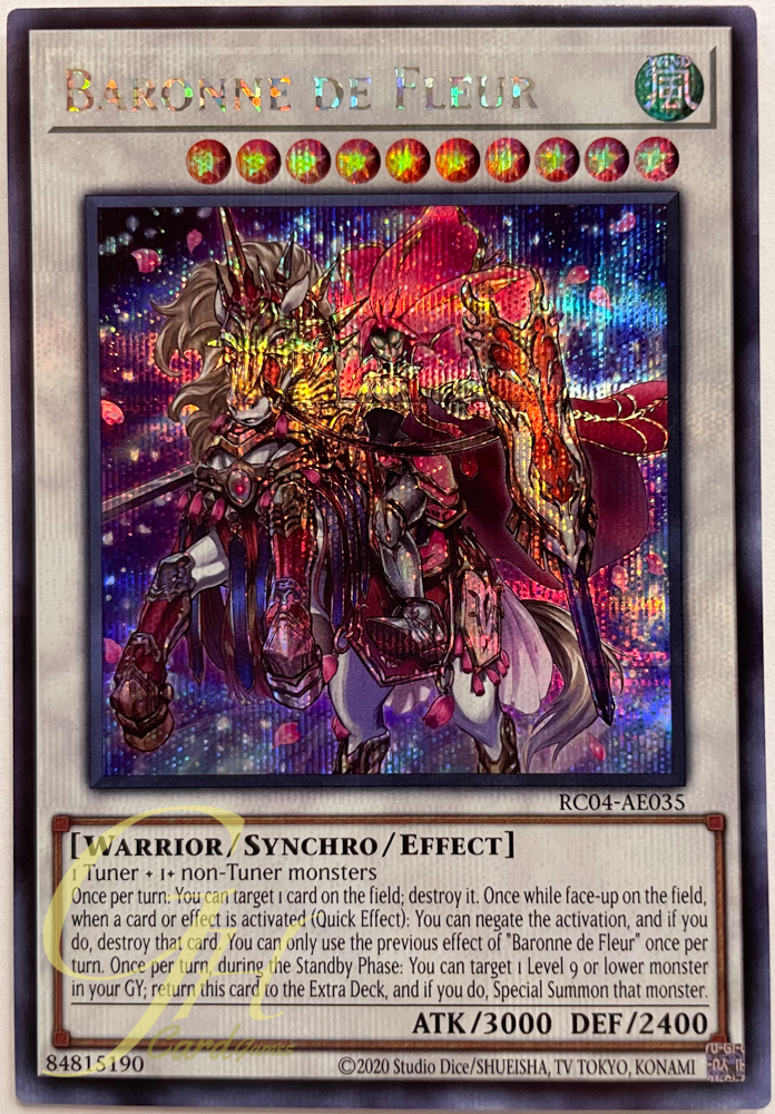 Yugioh [RC04-AE035] Baronne de Fleur (Secret Rare)