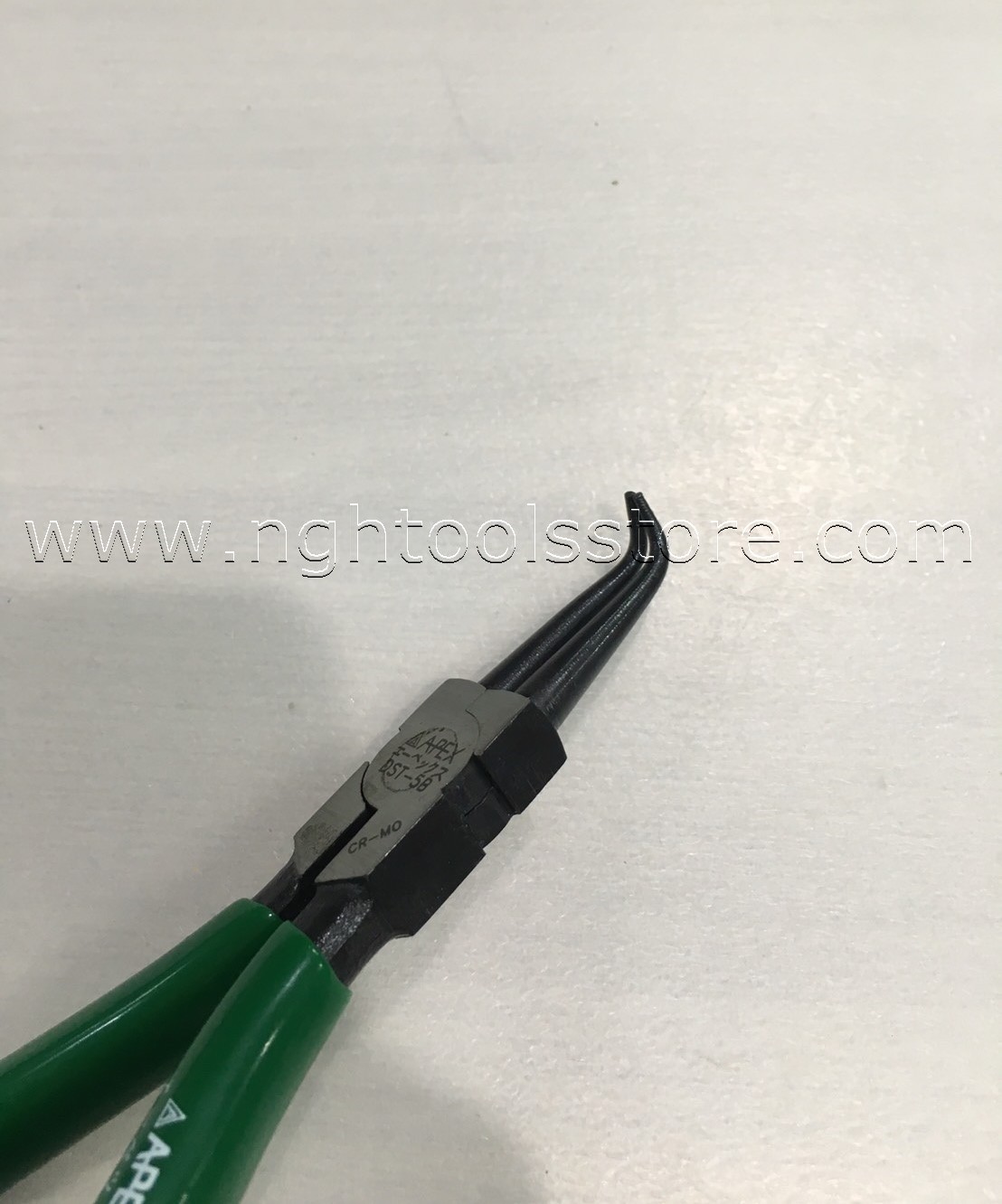 คีมหนีบแหวนปากงอ ขนาด 5" ยี่ห้อ APEX