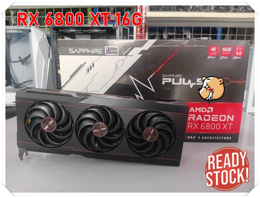 (* มือ 2 สภาพใหม่ )การ์ดจอ Sapphire PULSE RX 6800 XT GAMING OC 16GB GDDR6 256-bit