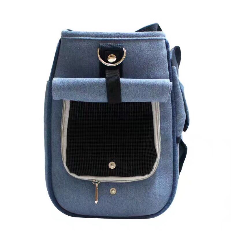 กระเป๋าใส่สัตว์เลี้ยงใบใหญ่ โบว์ยีนส์