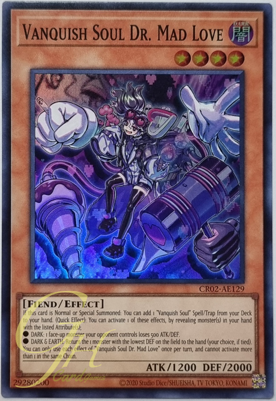 Yugioh [CR02-AE129] Vanquish Soul Dr. Mad Love (Super Rare)
