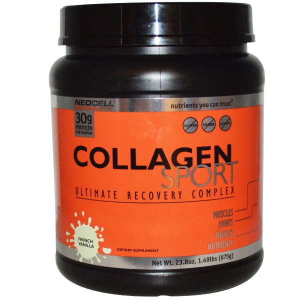 Neocell, Collagen Sport, Ultimate Recovery Complex, French Vanilla, 1.49 lb (675 g)