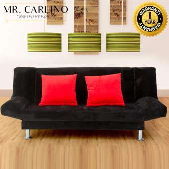 MR. CARLINO: โซฟา โซฟาปรับนอน โซฟาที่นอน คุณภาพดี (2 - in - 1 Living Room Foldable 2 Seater Sofa Bed)